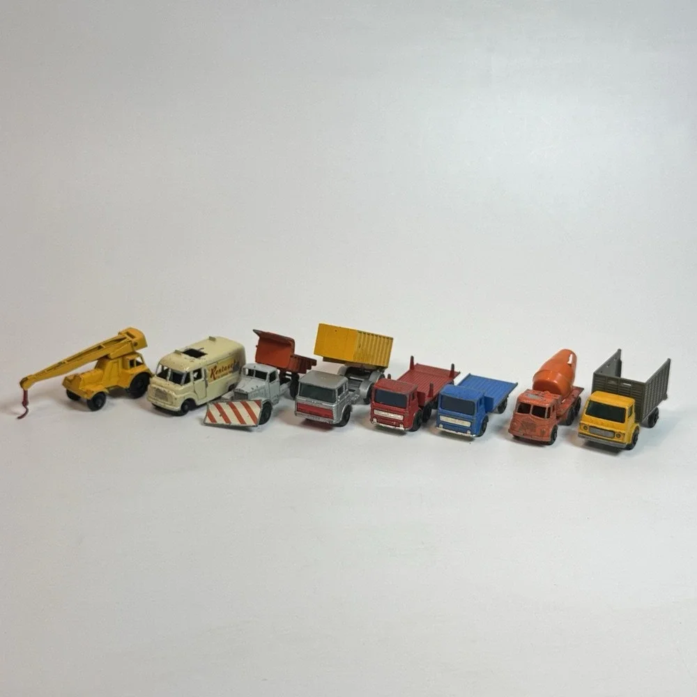 Vintage Matchbox Lesney 60's Utility Vehicles Lot of 8 Made In England - As Is